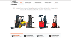 Desktop Screenshot of forkliftacademyindia.com