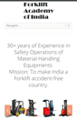 Mobile Screenshot of forkliftacademyindia.com